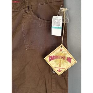 Caribbean‎ Joe Shorts Women 16 Coconut Shell Color Cotton Let Go
